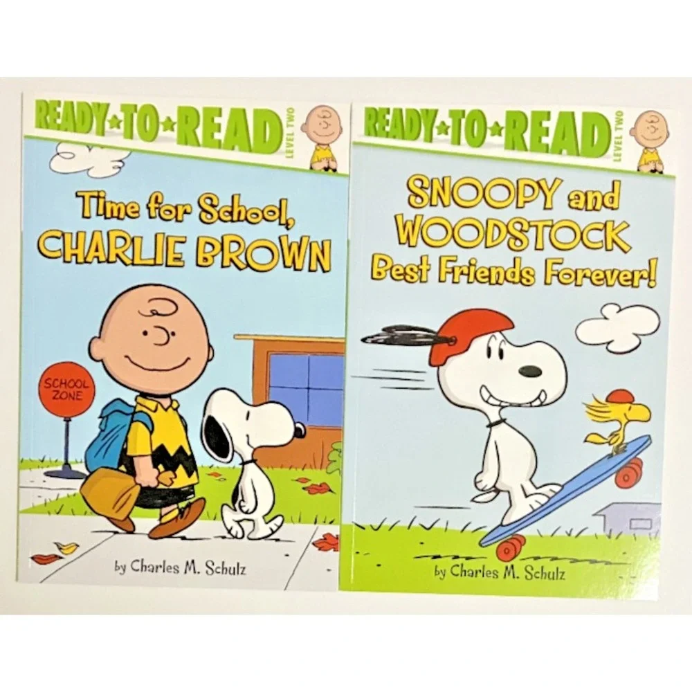Ready To Read TIME FOR SCHOOL CHARLIE BROWN SNOOP WOODSTOCK BEST FRIENDS FOREVER